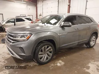 2020 Volkswagen Atlas SE with VIN 1V26E2CA9LC230374, listed as a IAAI auction lot 41336609 with 52,500 mi miles and . Bid and sale history available at DreamBid. Image 2.