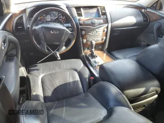 2012 Infiniti QX56 8-passenger with VIN JN8AZ2NC5C9317849, listed as a Copart auction lot 68599364 with 225,533 mi miles and Salvage Title. Bid and sale history available at carsss.com. Image 8.