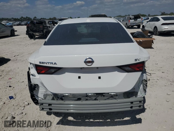 2023 Nissan Sentra SV z VIN 3N1AB8CV5PY321510, wystawiony jako Copart lot #53031575 z przebiegiem 7 435 mil mil oraz Nie do naprawy • Non repairable. Historia ofert i sprzedaży dostępna na DreamBid. Obrazek 6.