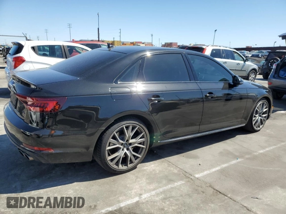 2019 Audi S4 Premium Plus z VIN WAUB4AF40KA054826, wystawiony jako Copart lot #49733525 z przebiegiem 38 042 mil mil oraz Szkody całkowita. Historia ofert i sprzedaży dostępna na DreamBid. Obrazek 3.