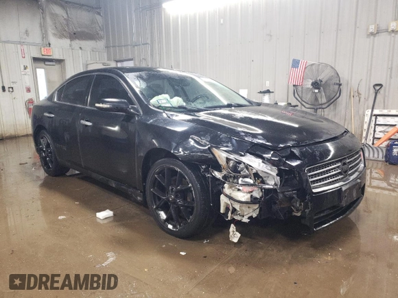 2009 Nissan Maxima SV with VIN 1N4AA51E79C854199, listed as a Copart auction lot 46933025 with 165,102 mi miles and Salvage Title. Bid and sale history available at DreamBid. Image 4.