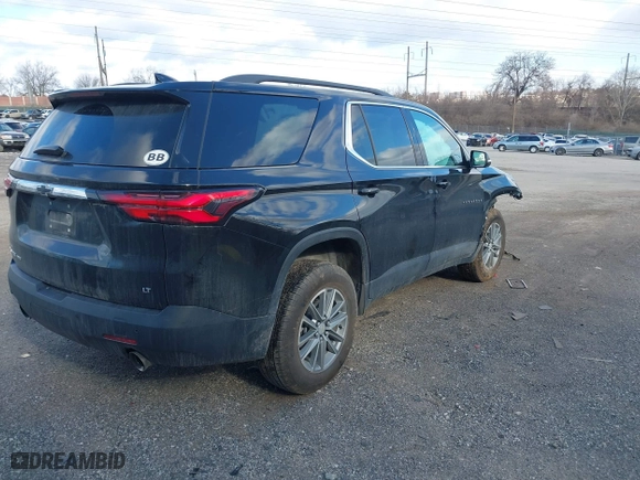 2022 Chevrolet Traverse LT Leather with VIN 1GNEVHKW7NJ174809, listed as a IAAI auction lot 41555992 with 50,154 mi miles. Bid and sale history available at carsss.com. Image 4.