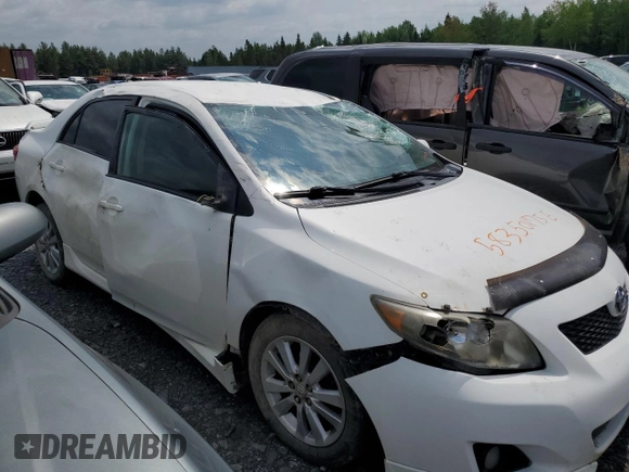 2010 Toyota Corolla with VIN 2T1BU4EE5AC236871, listed as a Copart auction lot 58350175 with Not provided miles and Salvage title. Bid and sale history available at DreamBid. Image 12.