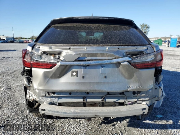 2022 Lexus RX with VIN 2T2HZMDA3NC326483, listed as a Copart auction lot 45348655 with 29,668 mi miles and Salvage Title. Bid and sale history available at carsss.com. Image 6.