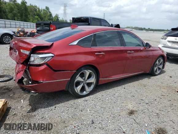 2018 Honda Accord Touring z VIN 1HGCV1F96JA115967, wystawiony jako Copart lot #58365445 z przebiegiem 81 531 mil mil oraz Nie do naprawy • Non repairable. Historia ofert i sprzedaży dostępna na DreamBid. Obrazek 3.