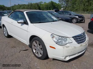 2010 Chrysler Sebring Touring with VIN 1C3BC5ED5AN105022, listed as a IAAI auction lot 42048657 with 188,920 mi miles. Bid and sale history available at carsss.com. Image 1.
