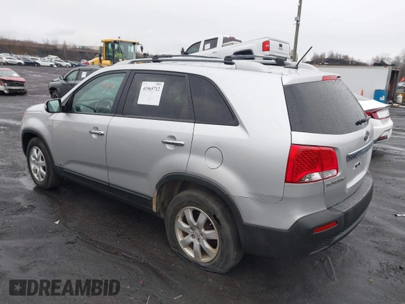 2011 Kia Sorento LX with VIN 5XYKTDA21BG167438, listed as a IAAI auction lot 41965712 with 201,055 mi miles. Bid and sale history available at carsss.com. Image 3.