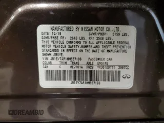 2017 Infiniti Q50 Sport z VIN JN1EV7AR1HM837196, wystawiony jako Copart lot #44177275 z przebiegiem 78 947 mil mil oraz Szkoda całkowita • Salvage title. Historia ofert i sprzedaży dostępna na DreamBid. Obrazek 12.