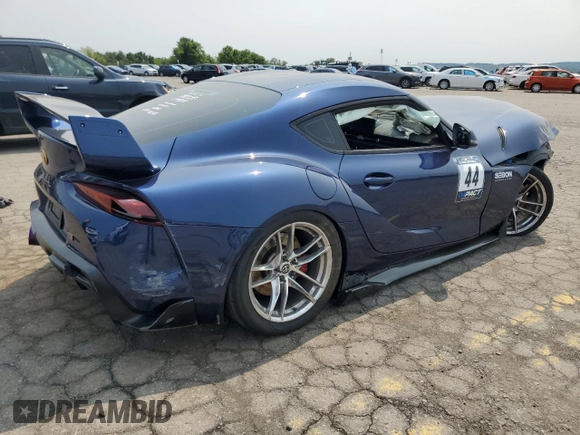 2020 Toyota Supra 3.0 с VIN WZ1DB4C09LW026212, выставлен на аукционе Copart как лот 59109685 с пробегом 74 041 миль миль и Списание • Salvage title. История ставок и продаж доступна на DreamBid. Изображение 3.