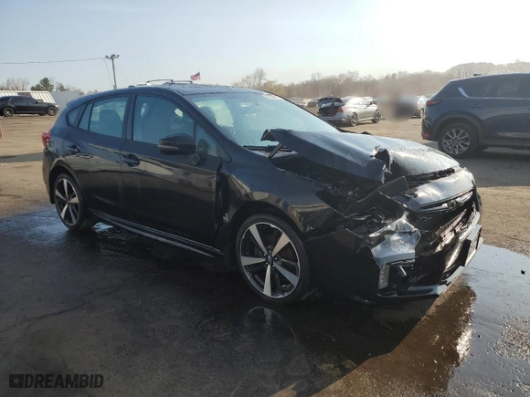 2019 Subaru Impreza Sport with VIN 4S3GTAM64K3730991, listed as a Copart auction lot 52086915 with 45,828 mi miles and Salvage Title. Bid and sale history available at carsss.com. Image 4.
