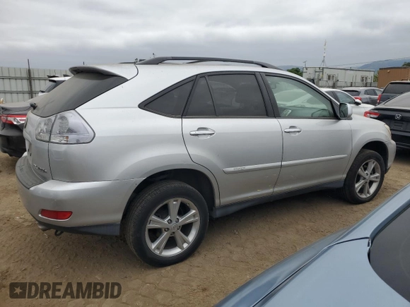 2008 Lexus RX 400h with VIN JTJHW31U382045287, listed as a Copart auction lot 54551125 with 146,487 mi miles and Salvage Title. Bid and sale history available at DreamBid. Image 3.