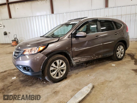 2013 Honda CR-V EX-L with VIN 5J6RM4H70DL067846, listed as a Copart auction lot 52144845 with 112,599 mi miles and Salvage Title. Bid and sale history available at carsss.com. Image 1.