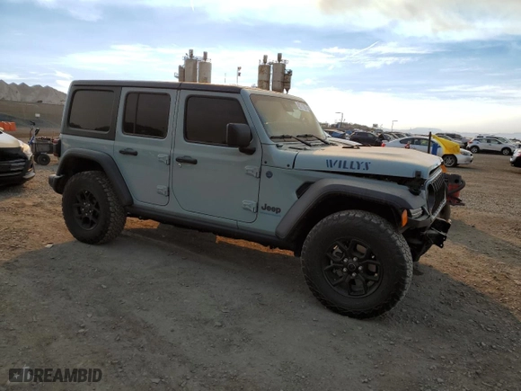 2024 Jeep Wrangler 4xe Sport S with VIN 1C4RJXN66RW167175, listed as a Copart auction lot 42211795 with NaN miles and Salvage Title. Bid and sale history available at carsss.com. Image 4.