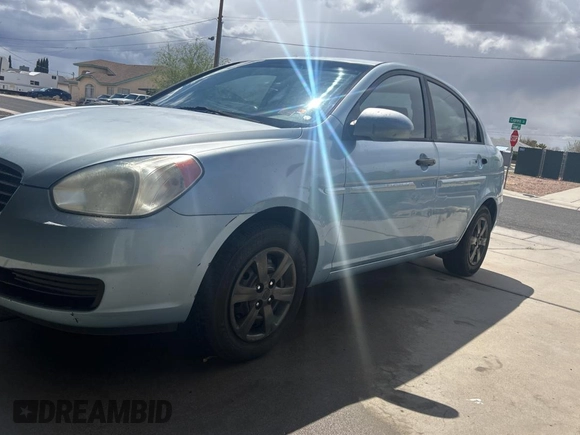 2008 Hyundai Accent GLS with VIN KMHCN46C68U190250, listed as a Copart auction lot 52031835 with 238,026 mi miles and Salvage Title. Bid and sale history available at carsss.com. Image 2.