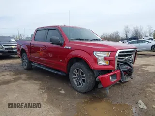 2017 Ford F-150 XL with VIN 1FTEW1EP5HFB31952, listed as a IAAI auction lot 41869982 with 137,201 mi miles. Bid and sale history available at carsss.com. Image 1.