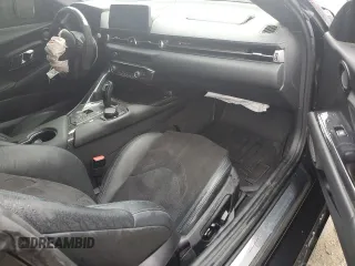 2021 Toyota GR Supra 3.0 with VIN WZ1DB0C02MW036820, listed as a Copart auction lot 45156945 with 16,988 mi miles and Salvage Title. Bid and sale history available at carsss.com. Image 8.