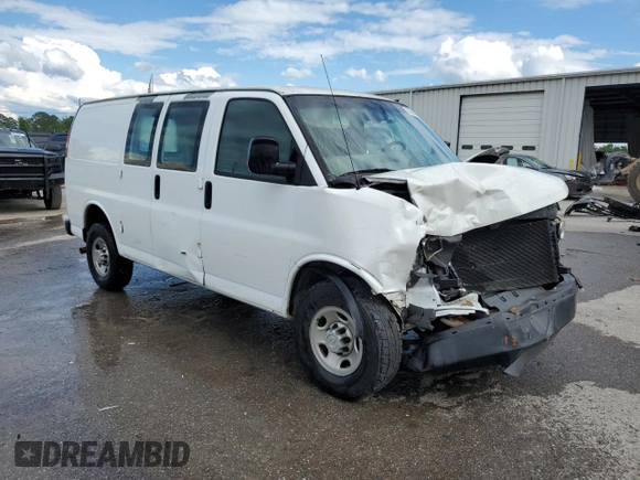 2008 Chevrolet Express Cargo with VIN 1GCGG25C781137094, listed as a Copart auction lot 56494395 with 100,037 mi miles and Salvage title. Bid and sale history available at DreamBid. Image 4.