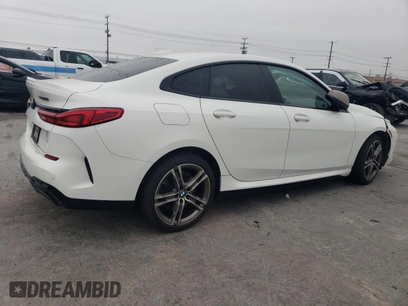 2020 BMW 2 Series M235i xDrive with VIN WBA13AL08L7F63077, listed as a Copart auction lot 50661825 with 44,879 mi miles and Salvage Title. Bid and sale history available at carsss.com. Image 3.