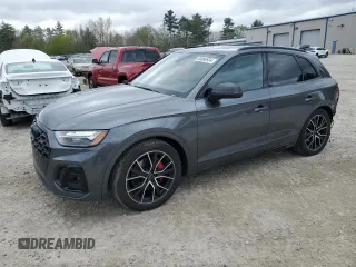 2023 Audi SQ5 Premium Plus with VIN WA1B4AFY4P2165851, listed as a Copart auction lot 50866934 with 20,514 mi miles and . Bid and sale history available at DreamBid. Image 1.