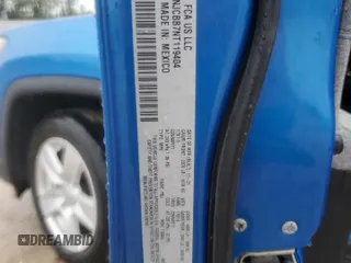 2022 Jeep Compass Latitude with VIN 3C4NJCBB7NT119404, listed as a Copart auction lot 64697404 with 48,743 mi miles and Salvage Title. Bid and sale history available at DreamBid. Image 13.