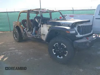 2025 Jeep Wrangler Rubicon z VIN 1C4PJXFN5SW528186, wystawiony jako IAAI lot #42376404 z przebiegiem Nie podano mil oraz . Historia ofert i sprzedaży dostępna na DreamBid. Obrazek 1.