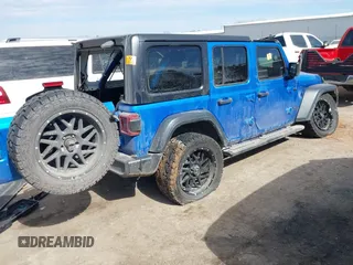 2023 Jeep Wrangler Sport S with VIN 1C4HJXDN6PW592915, listed as a IAAI auction lot 41662077 with 43,129 mi miles and . Bid and sale history available at DreamBid. Image 4.