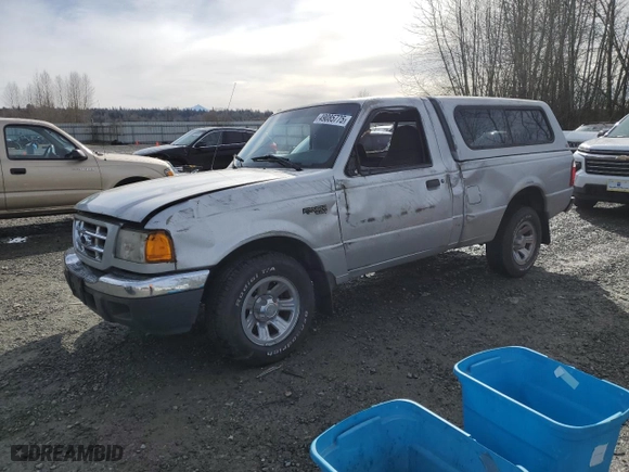 2001 Ford Ranger XL with VIN 1FTYR10C71TA37815, listed as a Copart auction lot 49085775 with 85,499 mi miles and Salvage Title. Bid and sale history available at carsss.com. Image 1.