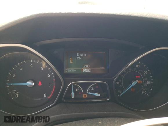 2015 Ford Focus SE with VIN 1FADP3F28FL332899, listed as a Copart auction lot 60055185 with 76,948 mi miles and Clean title. Bid and sale history available at DreamBid. Image 9.