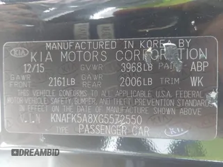 2016 Kia Forte LX z VIN KNAFK5A8XG5572550, wystawiony jako IAAI lot #42314657 z przebiegiem 113 265 mil mil oraz . Historia ofert i sprzedaży dostępna na DreamBid. Obrazek 9.