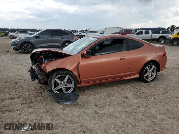 2005 Acura RSX Type-S with VIN JH4DC53025S012629, listed as a Copart auction lot 72845184 with 0 mi miles and Salvage Title. Bid and sale history available at carsss.com. Image 1.