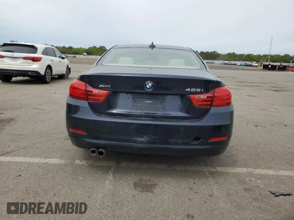 2014 BMW 4 Series 428i xDrive with VIN WBA3N5C58EK196233, listed as a Copart auction lot 58775715 with 131,340 mi miles and Salvage title. Bid and sale history available at DreamBid. Image 6.
