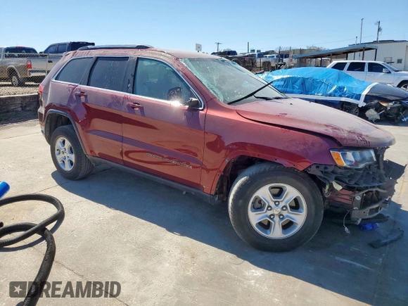 2017 Jeep Grand Cherokee Laredo with VIN 1C4RJFAGXHC963209, listed as a Copart auction lot 49984405 with 52,966 mi miles and Salvage Title. Bid and sale history available at carsss.com. Image 4.