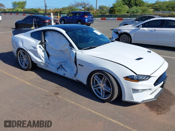 2021 Ford Mustang GT z VIN 1FA6P8CF5M5142279, wystawiony jako IAAI lot #42165065 z przebiegiem 30 109 mil mil oraz . Historia ofert i sprzedaży dostępna na DreamBid. Obrazek 1.