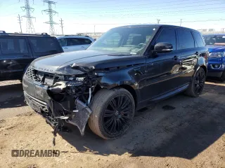 2021 Land Rover Range Rover Sport HSE Dynamic with VIN SALWR2SE3MA774126, listed as a Copart auction lot 47815825 with 122,067 mi miles and Salvage Title. Bid and sale history available at carsss.com. Image 1.