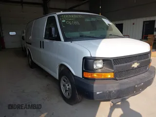 2014 Chevrolet Express Cargo with VIN 1GCSGAFXXE1166171, listed as a IAAI auction lot 42320137 with 204,042 mi miles and . Bid and sale history available at DreamBid. Image 1.