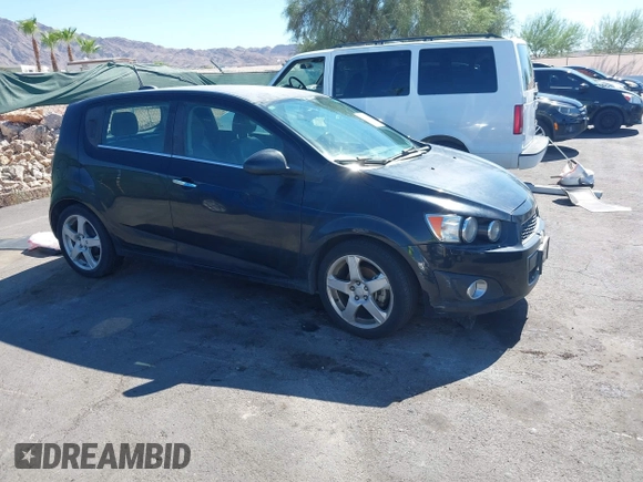 2015 Chevrolet Sonic LTZ with VIN 1G1JE6SB8F4116693, listed as a IAAI auction lot 42865997 with 102,961 mi miles and . Bid and sale history available at DreamBid. Image 1.
