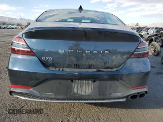 2022 Genesis G70 2.0T with VIN KMTG34TA2NU094241, listed as a Copart auction lot 73439144 with 52,352 mi miles and Salvage Title. Bid and sale history available at carsss.com. Image 6.