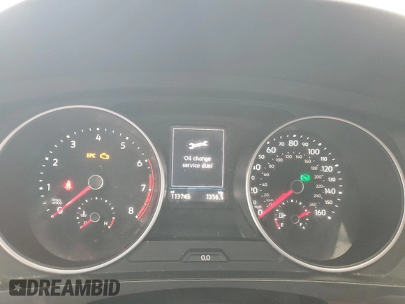 2020 Volkswagen Tiguan S with VIN 3VV1B7AX7LM044583, listed as a Copart auction lot 60093015 with 113,743 mi miles and Clean title. Bid and sale history available at DreamBid. Image 9.