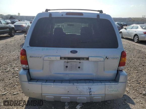2006 Ford Escape with VIN 1FMYU95H36KA39667, listed as a Copart auction lot 80502834 with 171,026 mi miles and Salvage title. Bid and sale history available at DreamBid. Image 6.