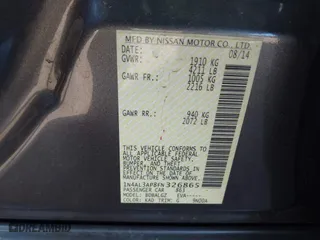 2015 Nissan Altima 2.5 with VIN 1N4AL3AP8FN326865, listed as a IAAI auction lot 41803486 with 114,548 mi miles. Bid and sale history available at carsss.com. Image 9.