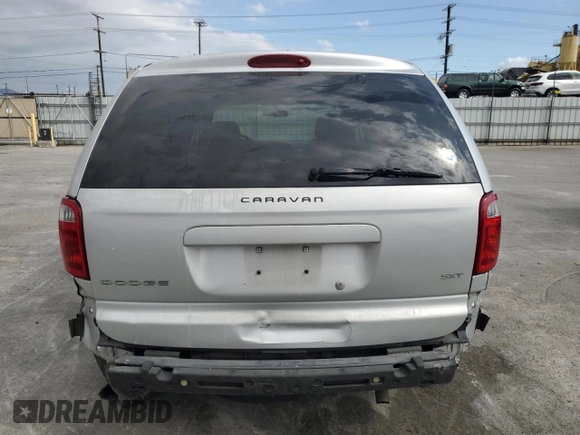 2007 Dodge Caravan SXT with VIN 1D4GP45R37B155698, listed as a Copart auction lot 53637615 with 172,700 mi miles and Salvage Title. Bid and sale history available at carsss.com. Image 6.