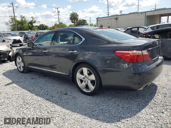 2011 Lexus LS 460 with VIN JTHBL5EF1B5101711, listed as a Copart auction lot 62313825 with 45,985 mi miles and Non repairable. Bid and sale history available at DreamBid. Image 2.