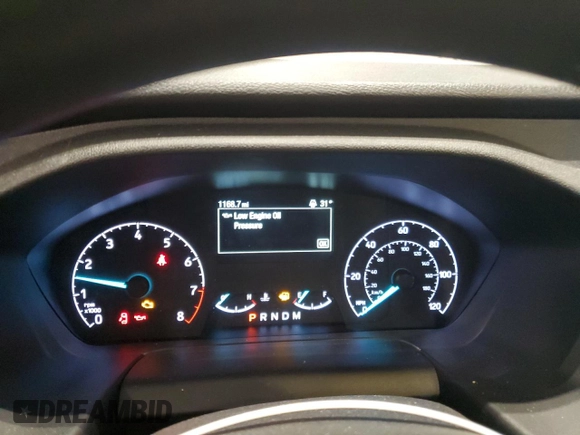 2024 Ford Transit Cargo with VIN 1FTBR1Y88RKB38322, listed as a Copart auction lot 45318395 with 1,168 mi miles and Salvage Title. Bid and sale history available at DreamBid. Image 9.