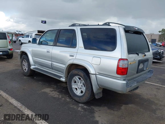 2000 Toyota 4Runner Limited with VIN JT3GN87R8Y0153390, listed as a IAAI auction lot 41795300 with 358,760 mi miles and . Bid and sale history available at DreamBid. Image 3.