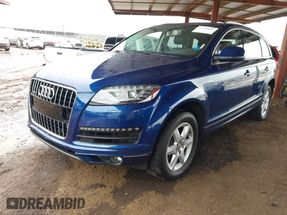 2015 Audi Q7 Premium Plus with VIN WA1LGAFE7FD010831, listed as a IAAI auction lot 41746007 with 106,796 mi miles and . Bid and sale history available at DreamBid. Image 2.