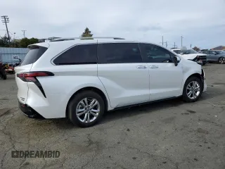 2023 Toyota Sienna Platinum with VIN 5TDESKFC5PS087348, listed as a Copart auction lot 45996745 with 30,307 mi miles and Salvage Title. Bid and sale history available at DreamBid. Image 3.