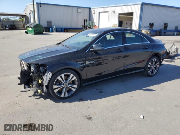 2019 Mercedes-Benz CLA with VIN WDDSJ4EB6KN721829, listed as a Copart auction lot 45886493 with 99,707 mi miles. Bid and sale history available at carsss.com. Image 1.