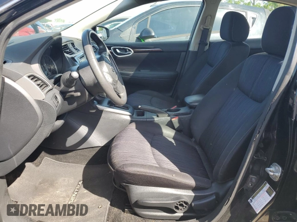2017 Nissan Sentra SV with VIN 3N1AB7APXHY291985, listed as a Copart auction lot 53596254 with 100,370 mi miles and Salvage Title. Bid and sale history available at DreamBid. Image 7.