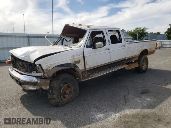 1997 Ford F-350 with VIN 1FTJW36F3VEA94191, listed as a Copart auction lot 56792665 with Not provided miles and Salvage title. Bid and sale history available at DreamBid. Image 1.