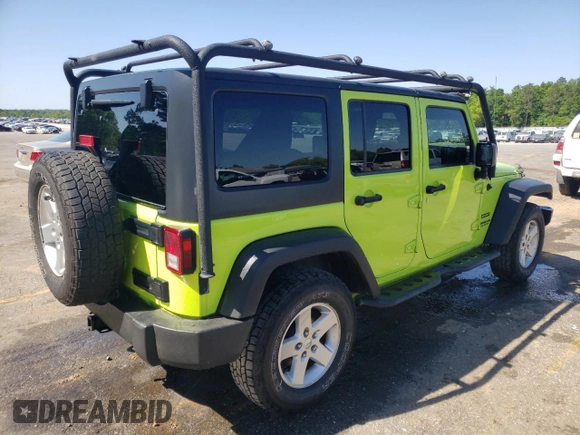 2016 Jeep Wrangler Unlimited Sport with VIN 1C4BJWDG8GL335001, listed as a Copart auction lot 53081785 with 91,533 mi miles and Salvage Title. Bid and sale history available at DreamBid. Image 3.